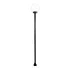 Poste E Luminária Colonial Globo G De Jardim Preto 100cm