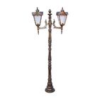 Poste Genebra Para Jardim De Alumínio 02 Luminária 1 93m