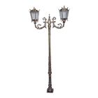 Poste Las Vegas Para Jardim De Alumínio 02 Luminária 2 50m