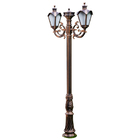 Poste Para Jardim Colonial Sinha Duplo Alumínio Cobre 1.84m 1