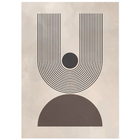 Pôster Arco Iris II Preto 50x70cm Abstract