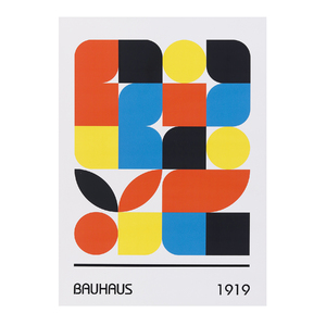 Pôster Bauhaus Decora 1919 Multicolorido 70x50cm Outlet dos