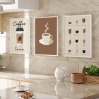 Poster Coffee I Bege 30x40cm Arte Própria