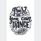 Poster Decorativo Lettering Dance N010267 30x40cm