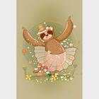 Poster Decorativo Preguiça Bailarina N09271 30x40cm