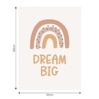 Poster Dream Bege 30x40cm Arte Própria