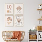 Poster Dream Bege 30x40cm Arte Própria