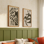 Poster Folhas Preto 50x70cm Arte Própria