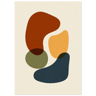 Pôster Formas IV Multicolorido 50x70cm Abstract
