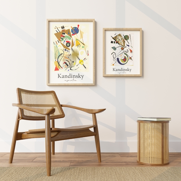 Pôster Kandinsky Composição Multicolorido 70x50cm Outlet dos