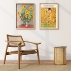 Pôster Klimt O Beijo Multicolorido 70x50cm Outlet dos Quadros