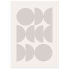 Pôster Luas II Bege Bege 50x70cm Abstract