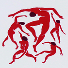 Pôster Matisse Dança II Multicolorido 50x40cm Outlet dos Quadros