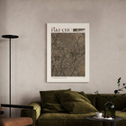 Pôster Moon Bege Bege 50x70cm Abstract