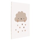 Poster Nuvem Bege 30x40cm Arte Própria