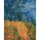 Poster Paisagem Van Gogh Azul 40x50cm Arte Própria