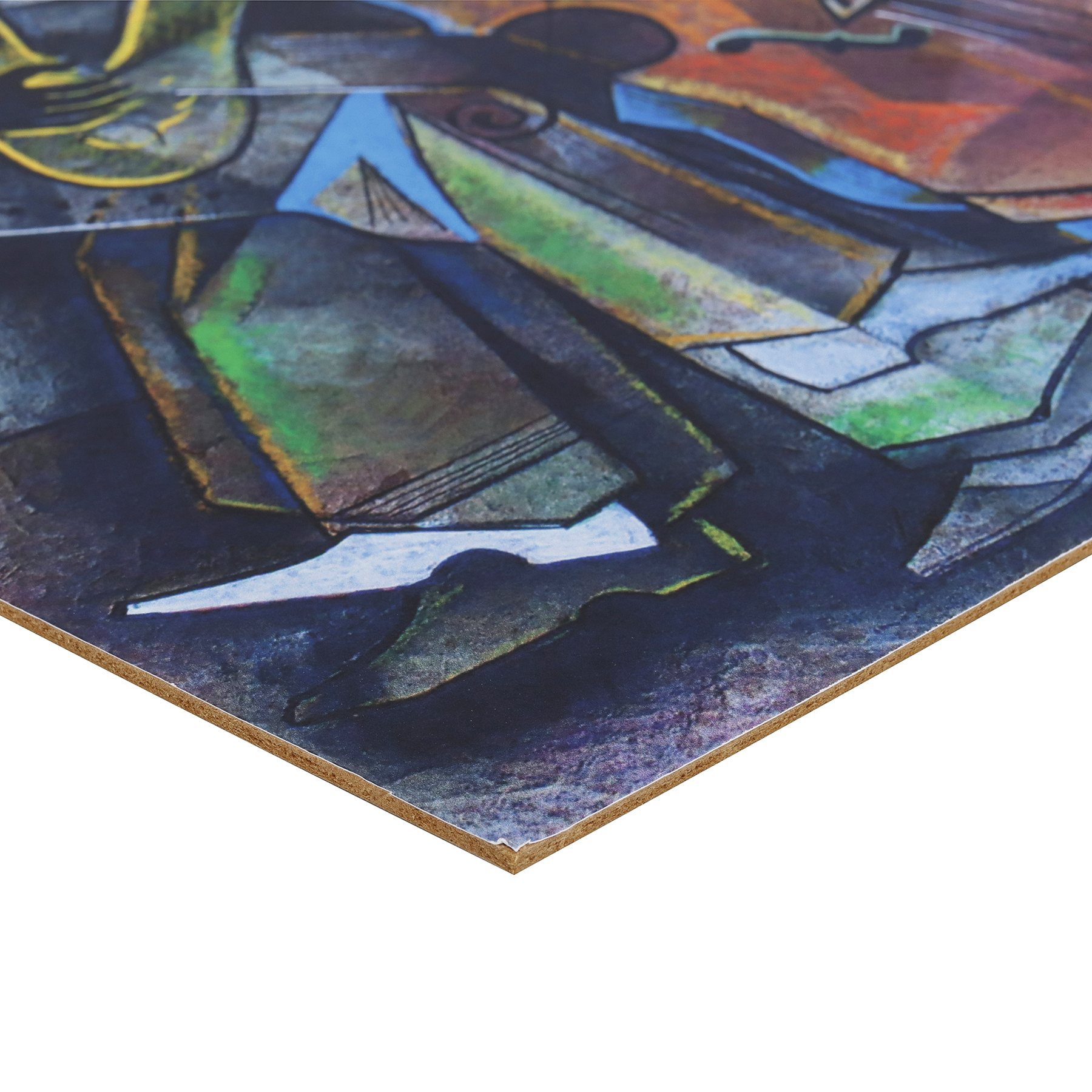Pôster Picasso Músicos Multicolorido 50x40cm Outlet dos Quadros
