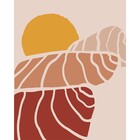 Poster Sol Nascente Terracota 40x50cm Arte Própria