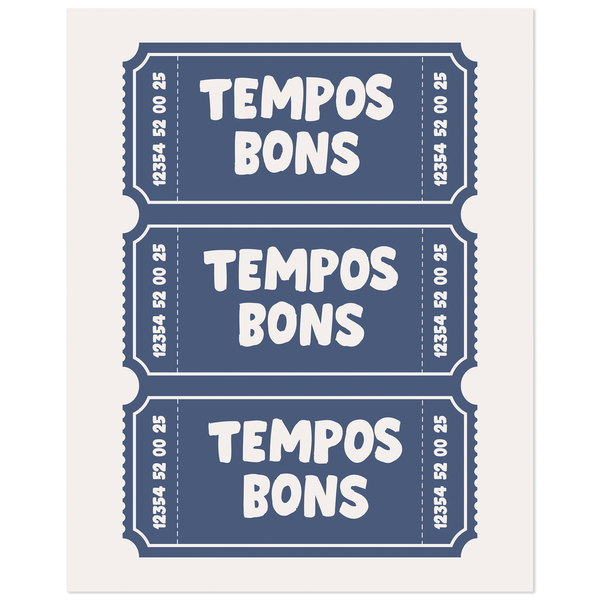 Pôster Tempos Bons Multicolorido 40x50cm Abstract