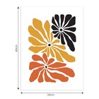 Poster Trio de Flores Multicolorido 30x40cm Arte Própria