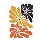 Poster Trio de Flores Multicolorido 30x40cm Arte Própria