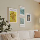 Pôster Van Gogh Amendoeira Multicolorido 50x40cm Outlet dos Quadros