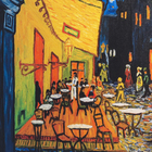 Poster Van Gogh Terraço 70x50cm