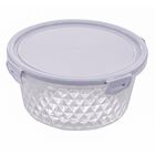 Pote 1,7l De Plástico Plasvale Redondo Cristal