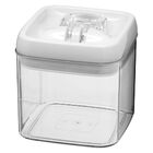 Pote 13x13x13cm 1l Plástico Transp Hermético Pratik