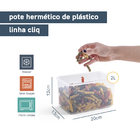 Pote 2000 Ml Hermético De Plástico Oikos Verde L2