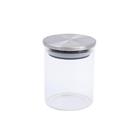 Pote 250ml De Vidro Com Tampa De Inox Circular Mantimento - O
