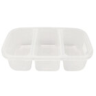 Pote 3 Divisórias Nitron 1,1l Com Tampa Conservador De Alimen