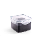 Pote 900ml Hermético De Plástico Transparente Quad - Oikos Ve