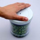 Pote Acrilico Conserva Vacuo Condimento Retratil Ajustavel Re