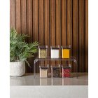 Pote Acrílico Hermetic Mini 180ml Quadrado