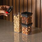 Pote Acrílico Hermetic Mini 340ml Quadrado