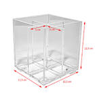 Pote Acrílico Porta Pincéis Canetas Com 4 Nichos