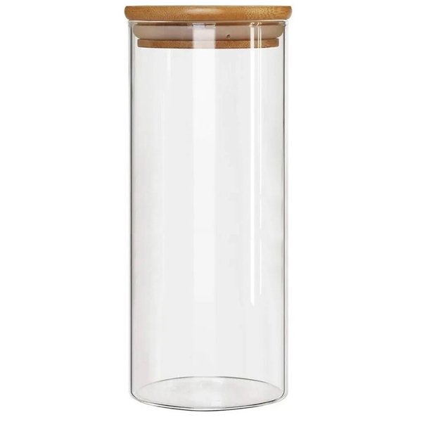 Pote Borossilicato Hermético Tampa Bambu 1800ml Class Home