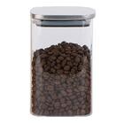 Pote Borossilicato Transparente Com Tampa Inox