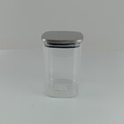 Pote Borossilicato Transparente Com Tampa Inox