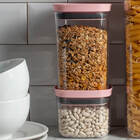 Pote Com Vedação Hermética Organizador Com Tampa Em Silicone