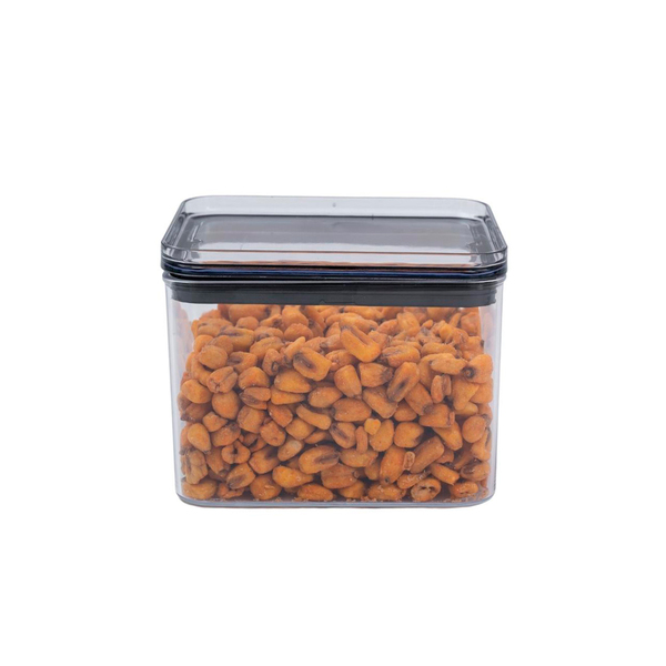 Pote De Acrílico 800ml Com Tampa Transparente Quadrado Empilh