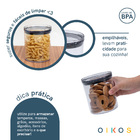 Pote De Acrílico 850ml Com Tampa Transparente Circular Empilh