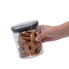 Pote De Acrílico 850ml Com Tampa Transparente Circular Empilh