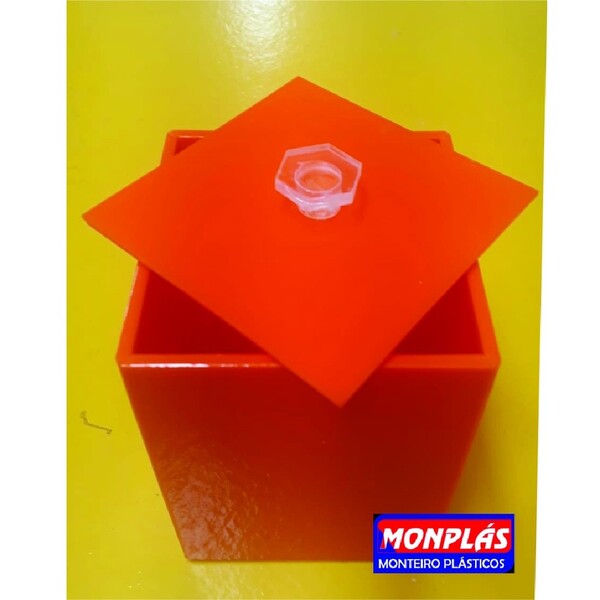 Pote De Acrílico Com Tampa 3mm Pote Organizador Multiuso