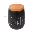 Pote De Biscoitos 850ml Cookies 9x13cm - Wp Connect - Preto