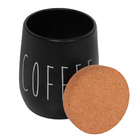Pote De Café 850ml Coffee 9x13cm - Wp Connect - Preto