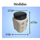 Pote De Ceramica Dourado E Branco 11cm X 11cm X 16 8cm