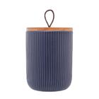 Pote De Cerâmica Hermético Com Tampa De Bambu 3 Peças - Lyor