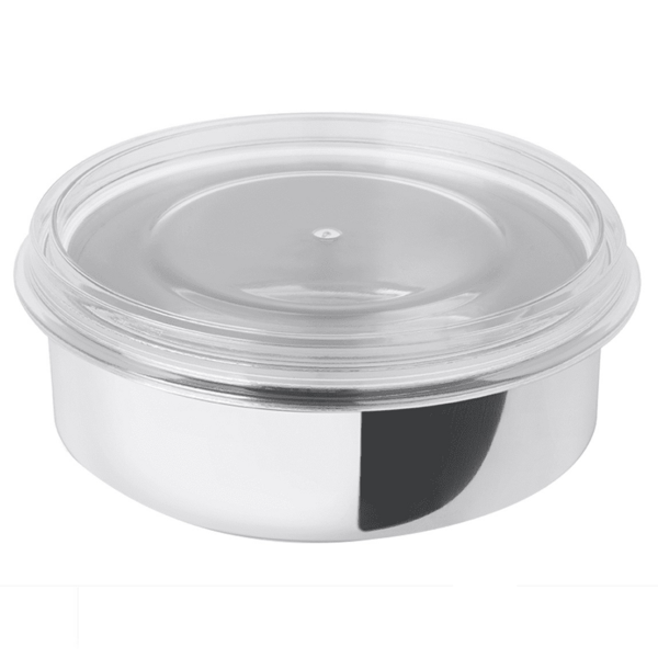 Pote De Inox Vision 0,5 L Tampa Incolor Multiuso Forma Inox